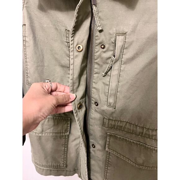 Madewell Oversized Cargo Utility Jacket, Green - Picture 7 of 9